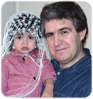 Hova with Karin in EEG experiment